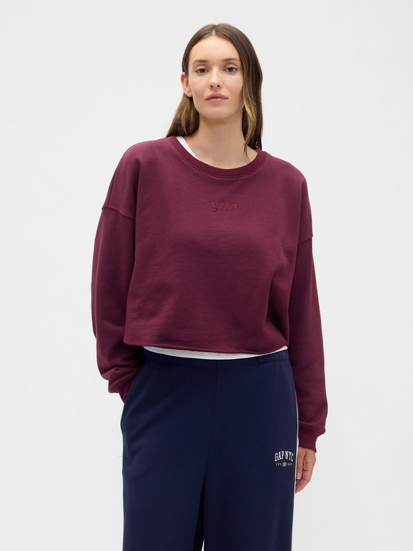 GAP Oversize crop Heavyweight pulóver GAP