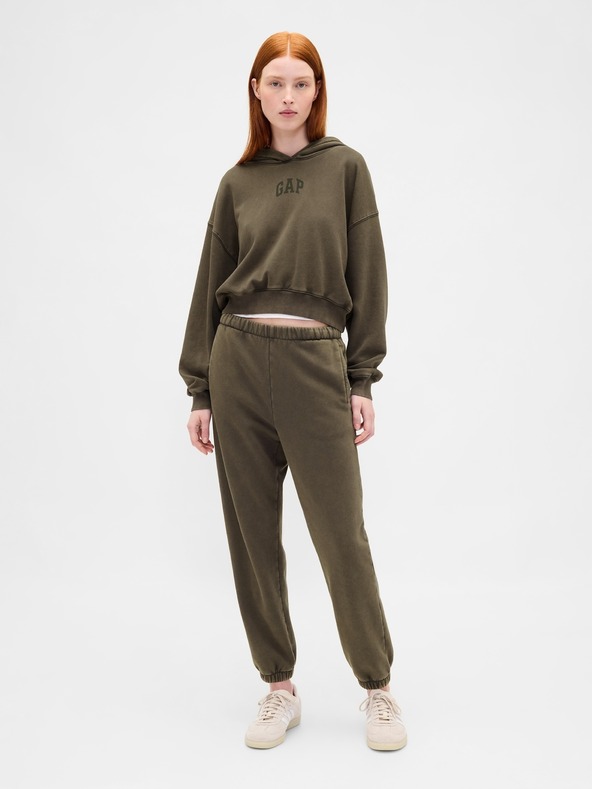GAP Logós kapucnis pulóver Cropped GAP