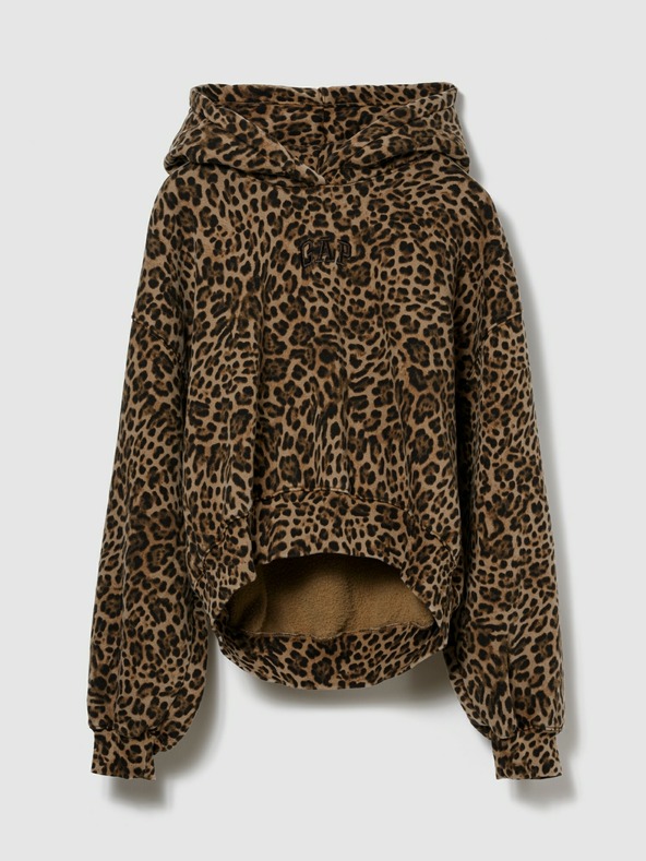 GAP Logós cropped kapucnis pulóver GAP