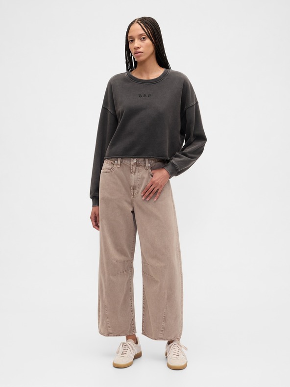 GAP Oversize crop pulóver Heavyweight GAP