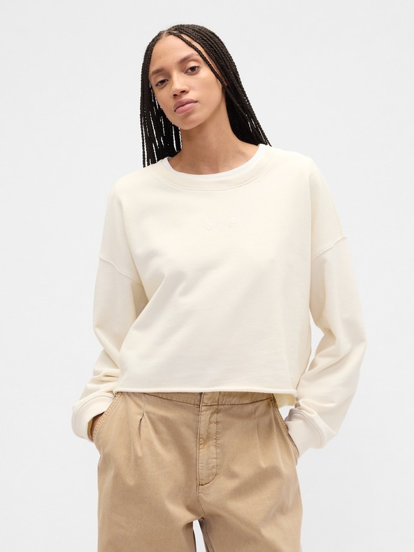 GAP Oversize crop Heavyweight pulóver GAP