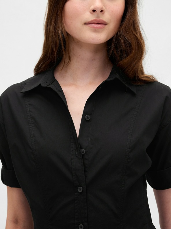 GAP Ing fazonú poplin midi ruha GAP