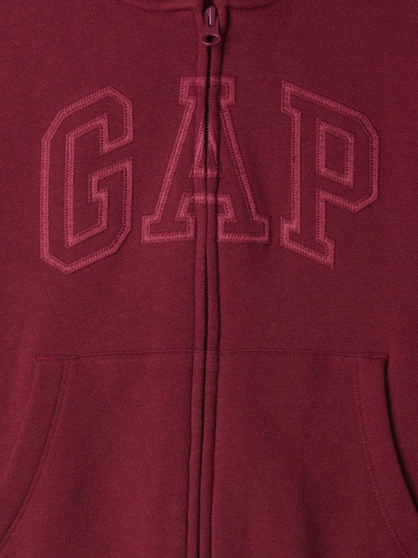 GAP Gyerek pulóver logóval és fleece béléssel GAP