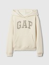 GAP Gyerek pulóver logóval és fleece béléssel GAP