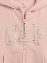 GAP Gyerek pulóver logóval és fleece béléssel GAP