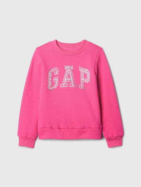 GAP Gyerek pulóver logóval és fleece béléssel GAP