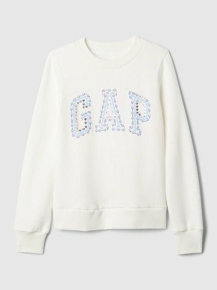 GAP Gyerek pulóver logóval és fleece béléssel GAP