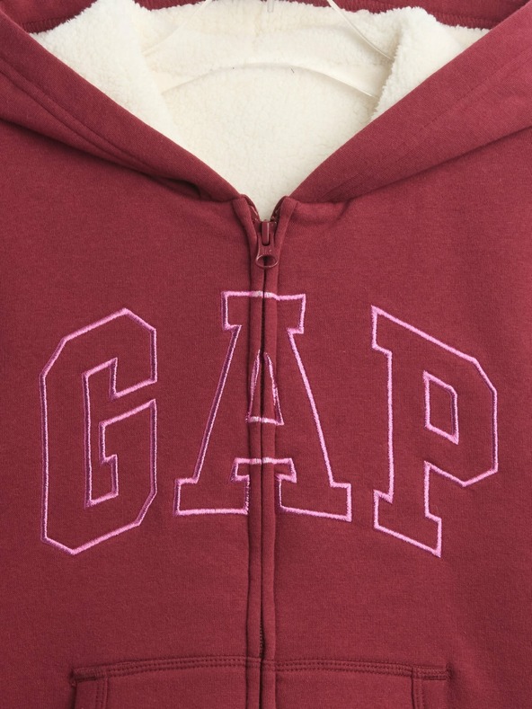 GAP Gyerek bélelt Logo Fleece pulóver GAP