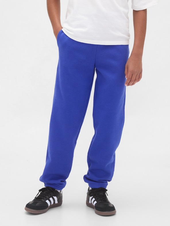 GAP Gyerek fleece sportnadrág logóval army GAP