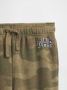 GAP Gyerek fleece sportnadrág logóval army GAP