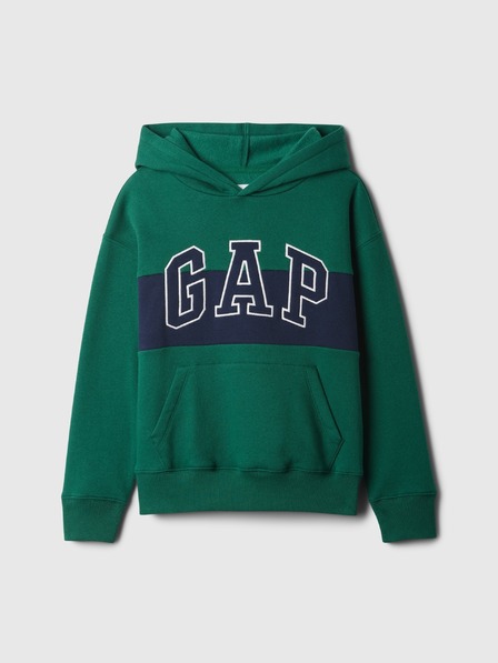 GAP Gyerek pulóver logóval és fleece béléssel GAP