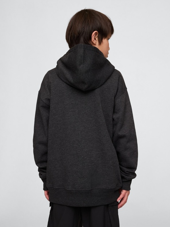 GAP Gyerek pulóver logóval és fleece béléssel GAP