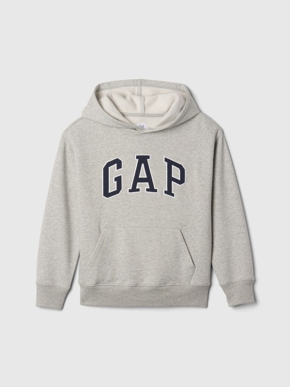 GAP Gyerek pulóver logóval és fleece béléssel GAP