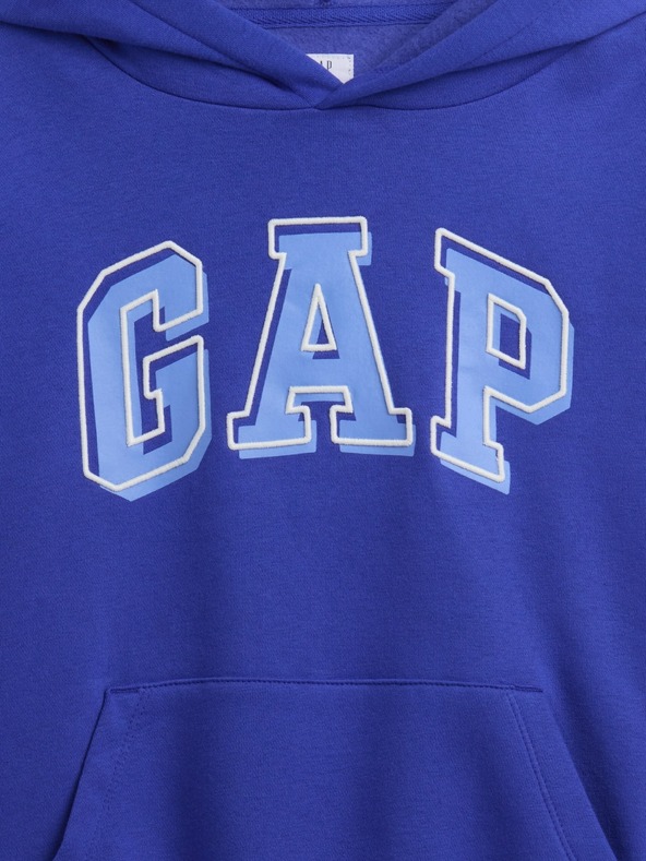 GAP Gyerek pulóver logóval és fleece béléssel GAP