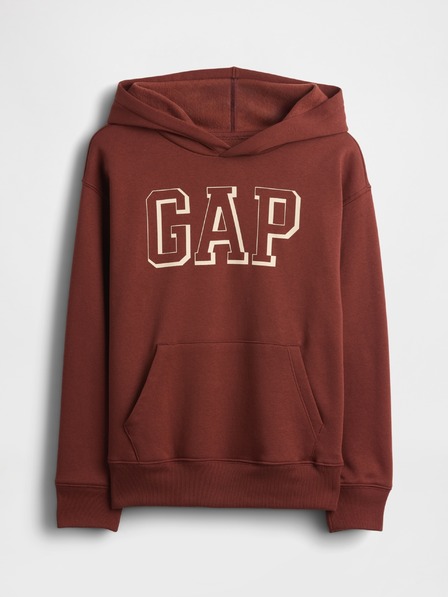 GAP Gyerek pulóver logóval és fleece béléssel GAP
