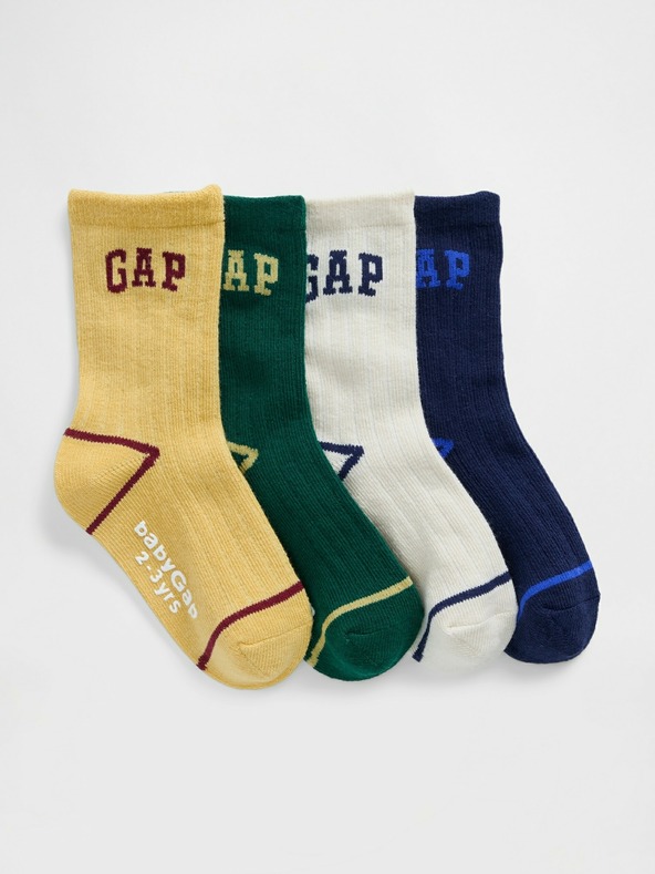 GAP Baby zokni logóval, 4 pár GAP
