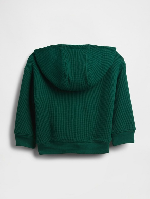 GAP Baby bélelt pulóver waffle mintával GAP