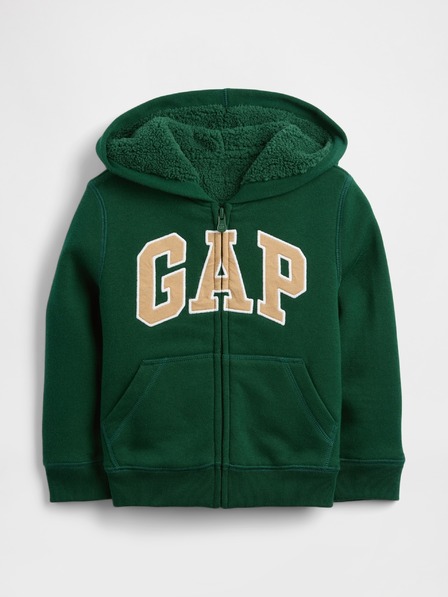 GAP Baby meleg pulóver Logo Sherpa GAP