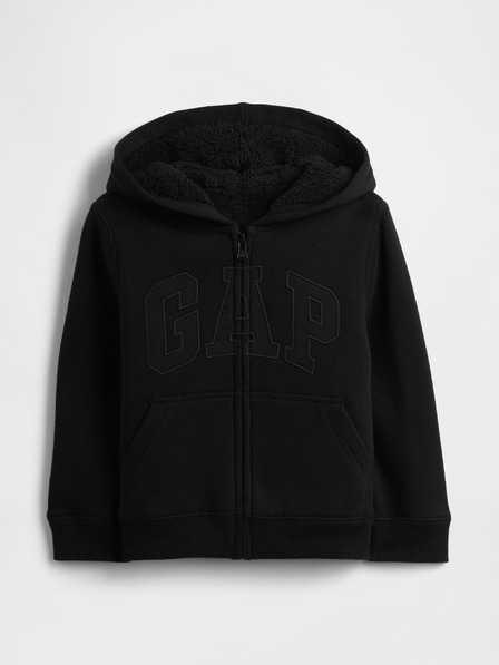 GAP Baby meleg pulóver Logo Sherpa GAP