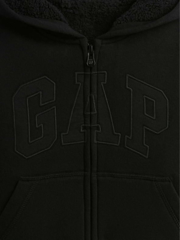 GAP Baby meleg pulóver Logo Sherpa GAP