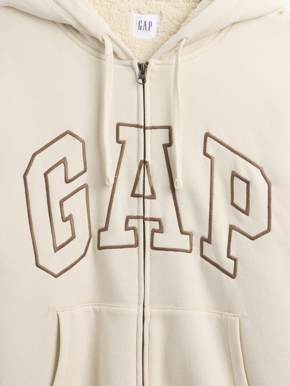 GAP Bélelt pulóver logóval GAP