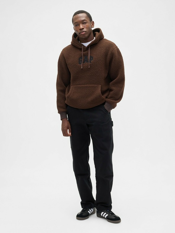 GAP Sherpa logós pulóver GAP