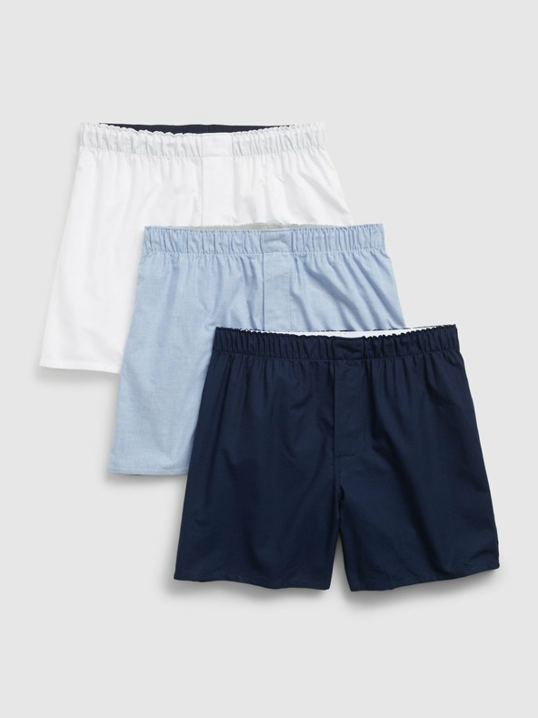 GAP Szövött poplin boxeralsó, 3 pár GAP