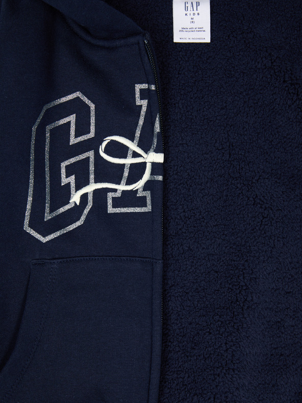 GAP Gyerek bélelt sherpa pulóver GAP