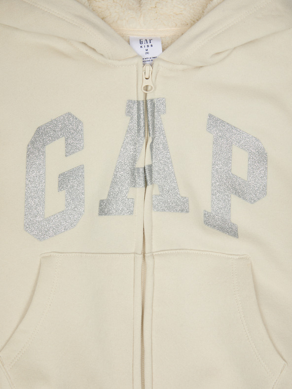 GAP Gyerek bélelt sherpa pulóver GAP