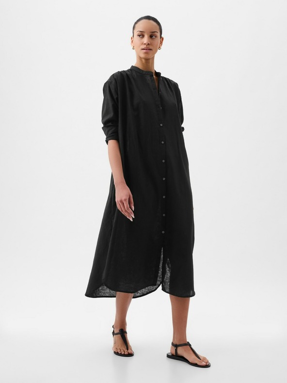 GAP Vászon inges oversize ruha GAP