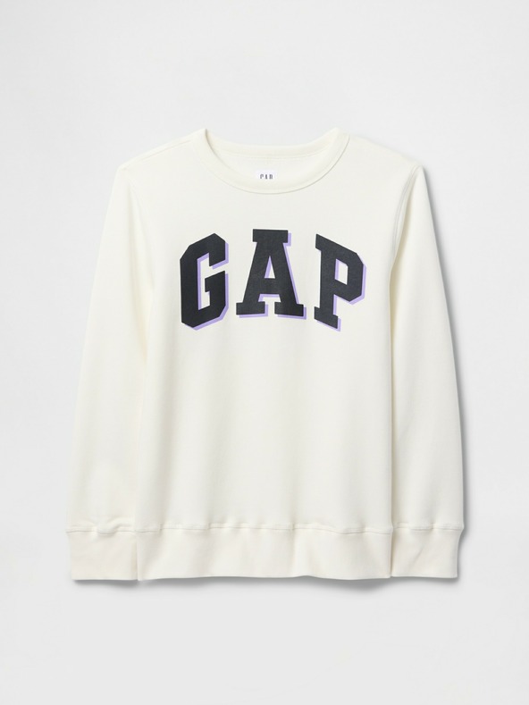 GAP Gyerek pulóver logóval és fleece béléssel GAP