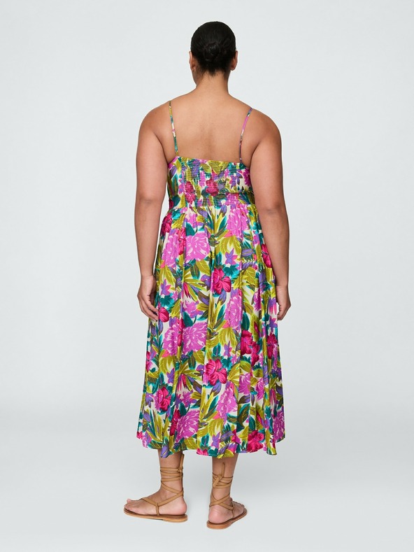 GAP Virágmintás midi ruha GAP