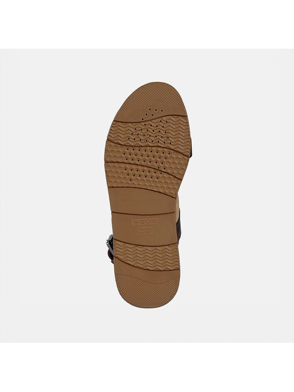 Geox Barna női szandál bőr részletekkel Geox Dandra