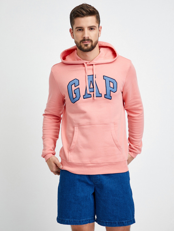 GAP Gap logós kapucnis pulóver GAP