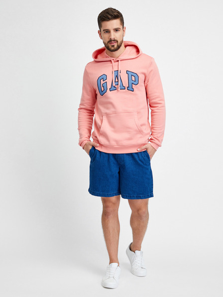 GAP Gap logós kapucnis pulóver GAP