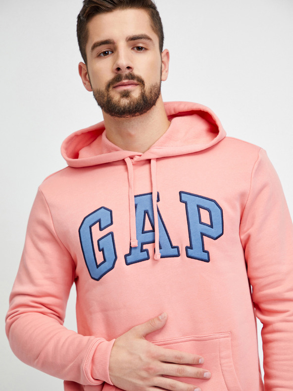 GAP Gap logós kapucnis pulóver GAP