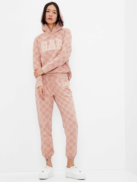 GAP Classic logóval ellátott sakktáblas mintás melegítőnadrág GAP