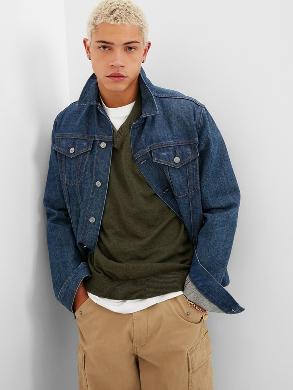 GAP V-kivágású pulóver GAP