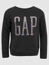 GAP Gyerek pulóver logóval és fleece béléssel GAP