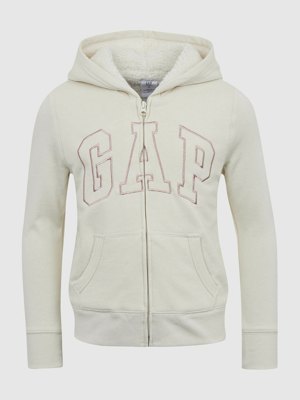 GAP Gyerek bélelt pulóver logóval GAP