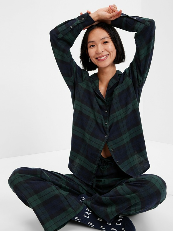 GAP Flanel kockás pizsama GAP
