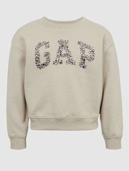 GAP Gyerek pulóver logóval és fleece béléssel GAP