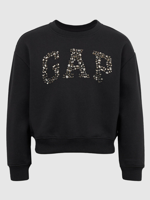GAP Gyerek pulóver logóval és fleece béléssel GAP