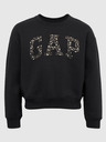 GAP Gyerek pulóver logóval és fleece béléssel GAP