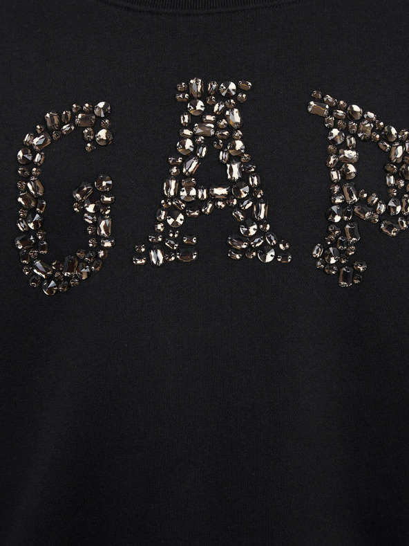 GAP Gyerek pulóver logóval és fleece béléssel GAP