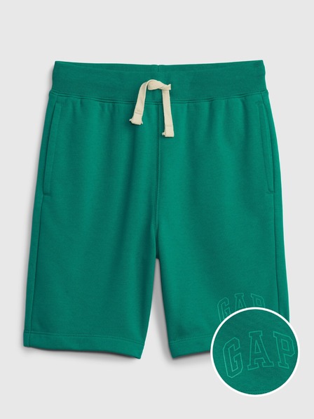GAP Gyerek fleece sportnadrág logóval army GAP
