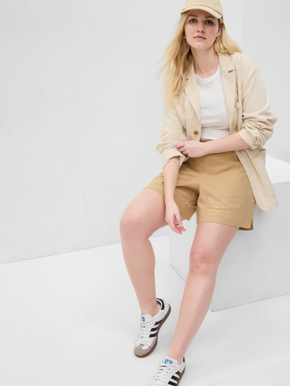 GAP Vászon rövidnadrágok rugalmas derékkal GAP