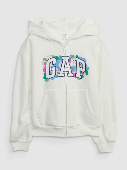 GAP Gyerek pulóver logóval és fleece béléssel GAP