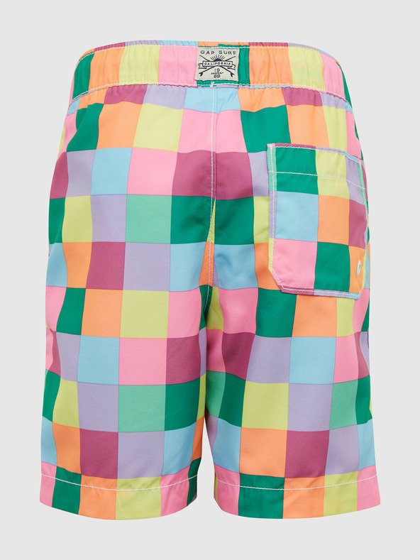 GAP Dětské kostkované plavky GAP