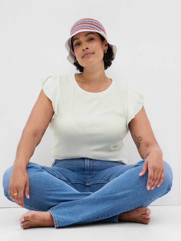 GAP Póló fodros ujjakkal GAP